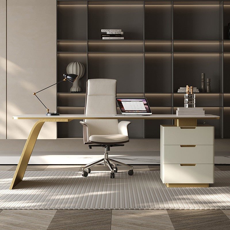 BLV10 Marble Top Office Desk - Altera