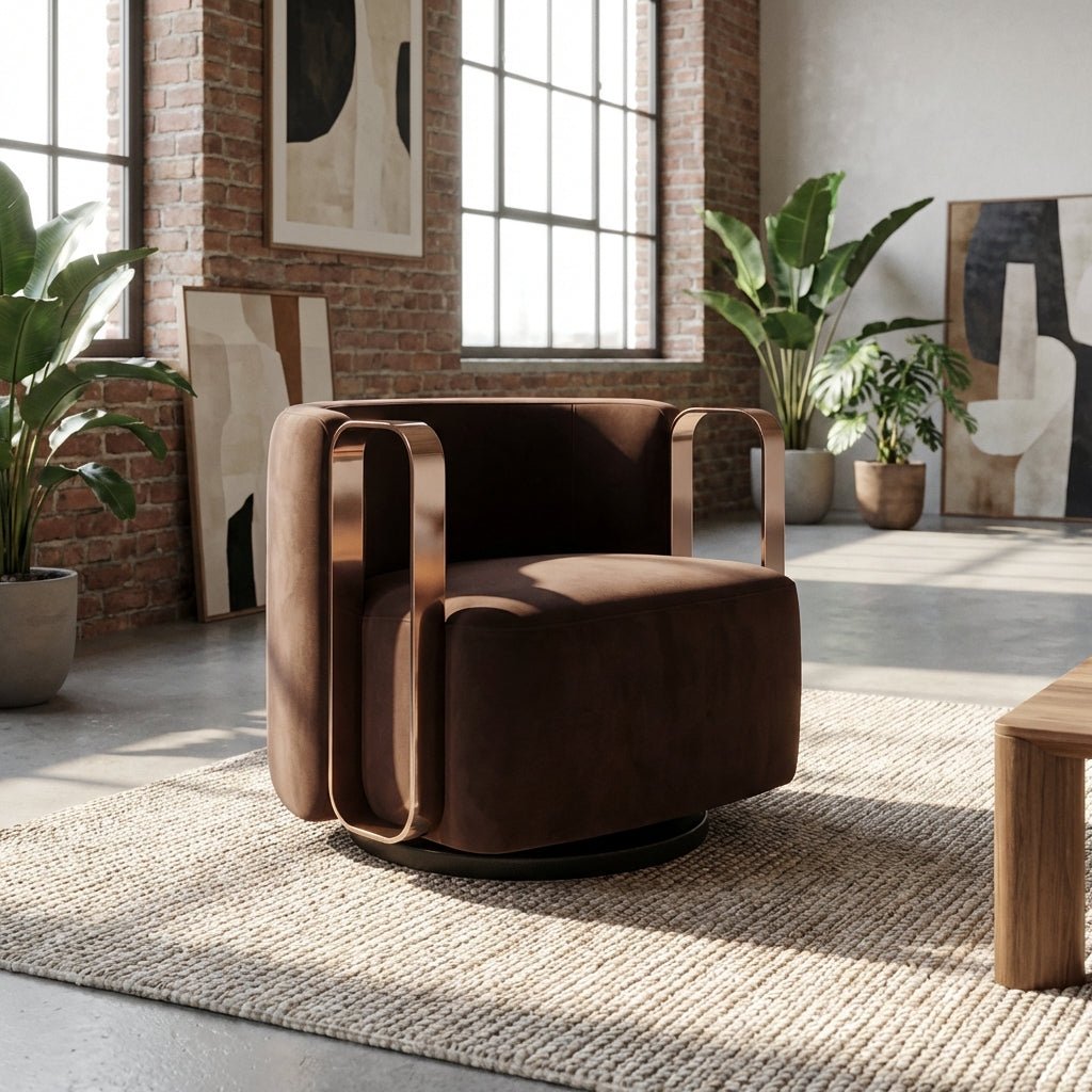 Bordeaux Swivel Lounge Chair - Altera