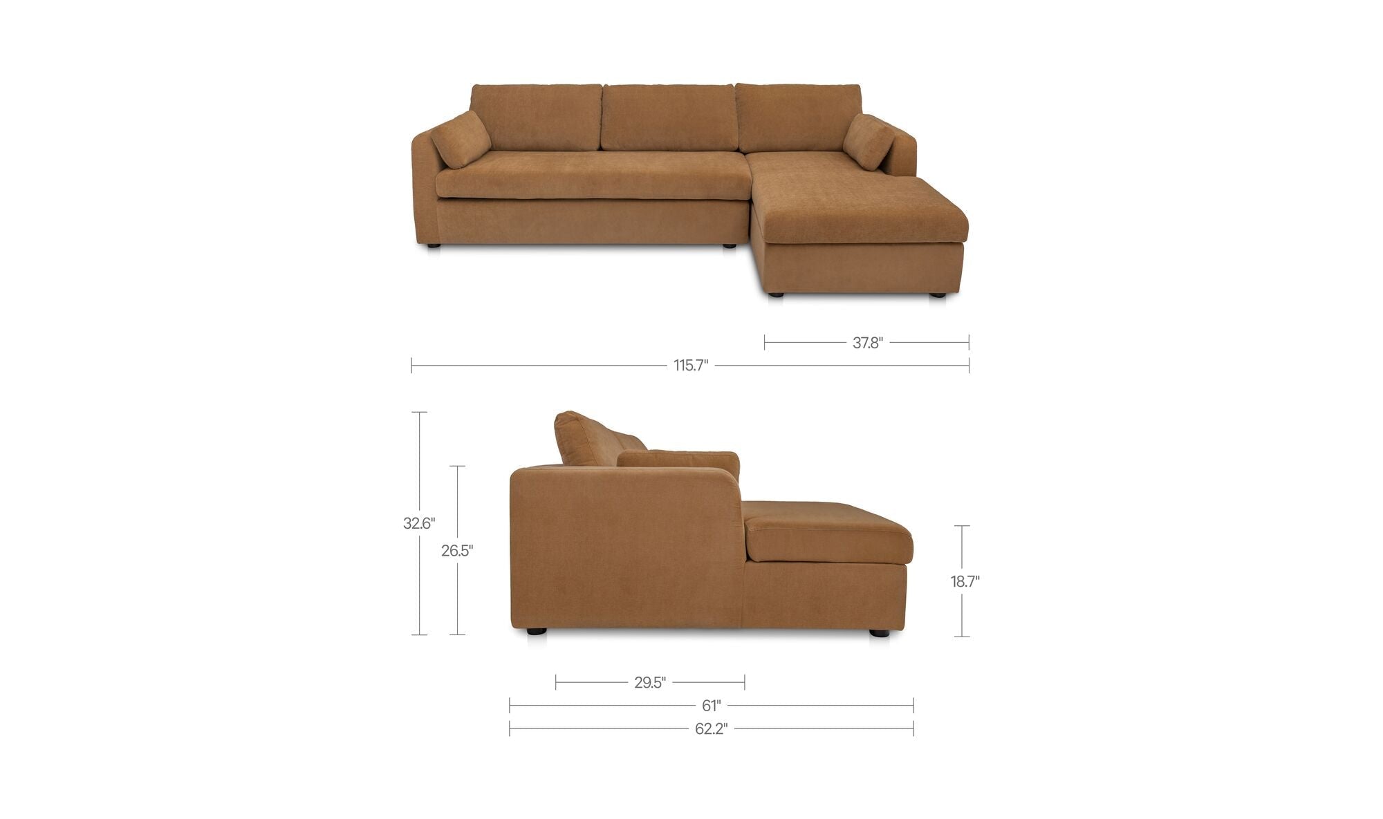 Boulder Sleeper Sectional with Storage Chaise - Altera