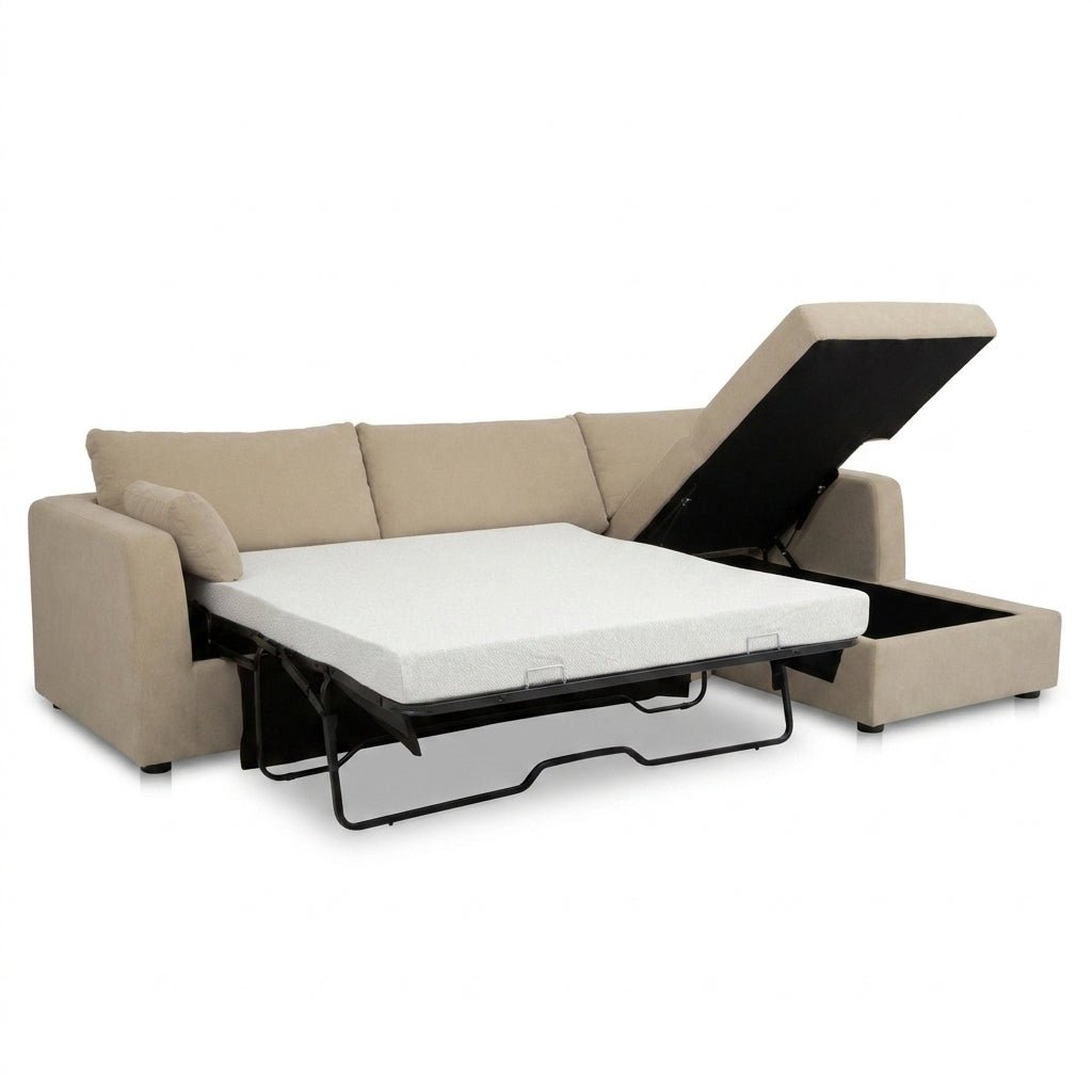 Boulder Sleeper Sectional with Storage Chaise - Altera