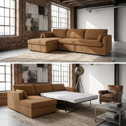 Boulder Sleeper Sectional with Storage Chaise - Altera