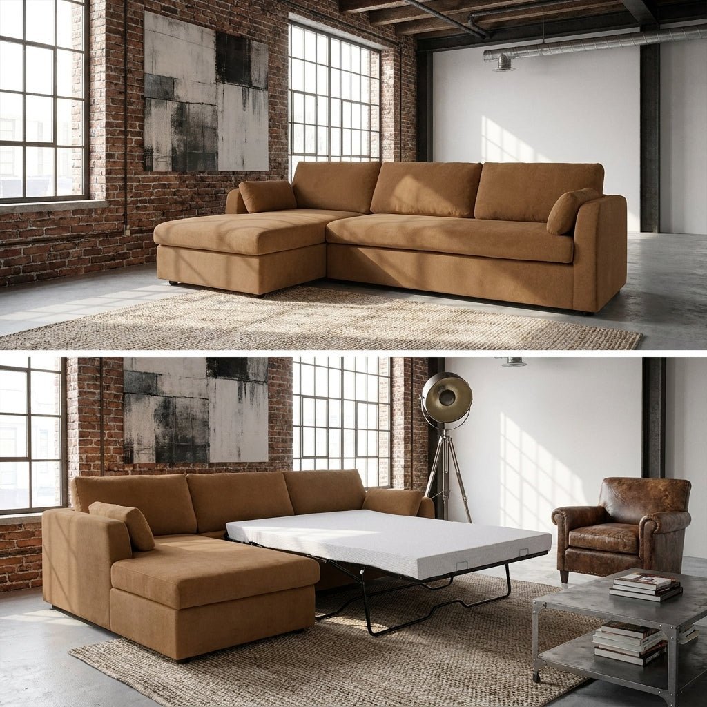 Boulder Sleeper Sectional with Storage Chaise - Altera