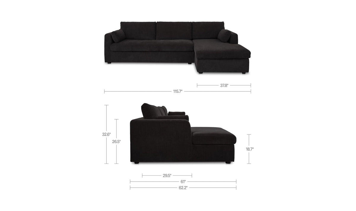 Black / Right dimensions