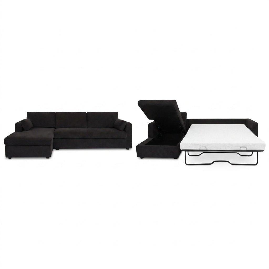 Boulder Sleeper Sectional with Storage Chaise - Altera