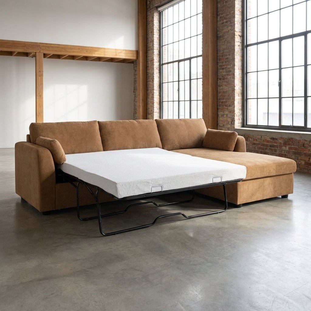 Boulder Sleeper Sectional with Storage Chaise - Altera