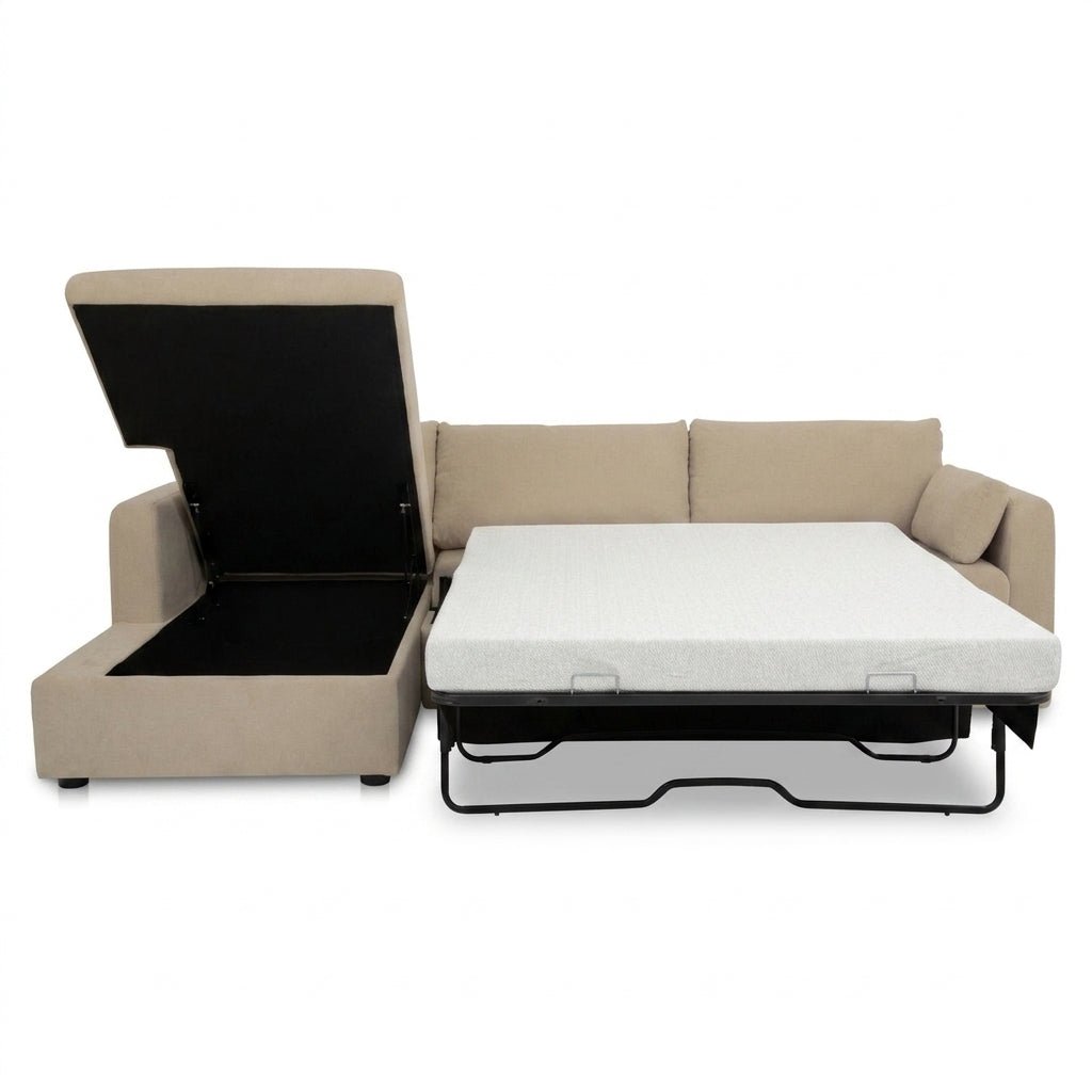 Boulder Sleeper Sectional with Storage Chaise - Altera