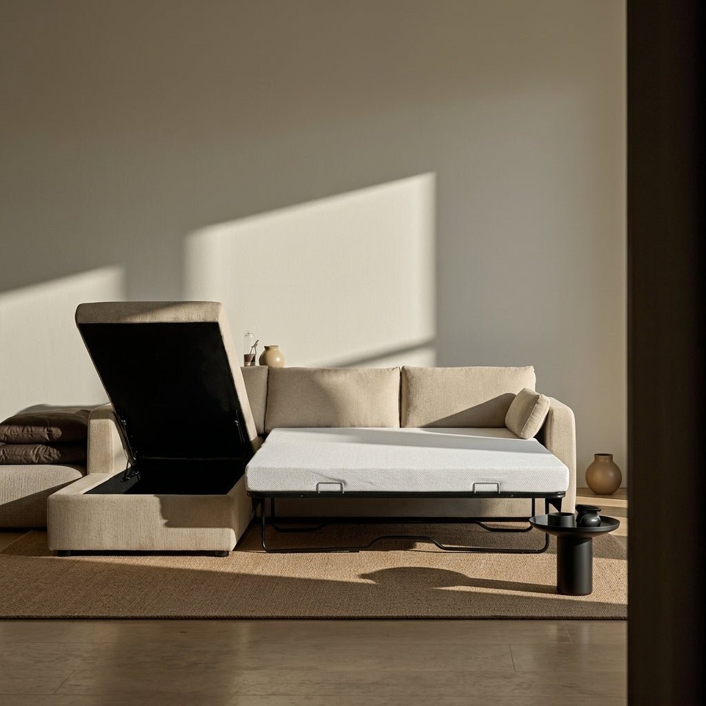 Boulder Sleeper Sectional with Storage Chaise - Altera