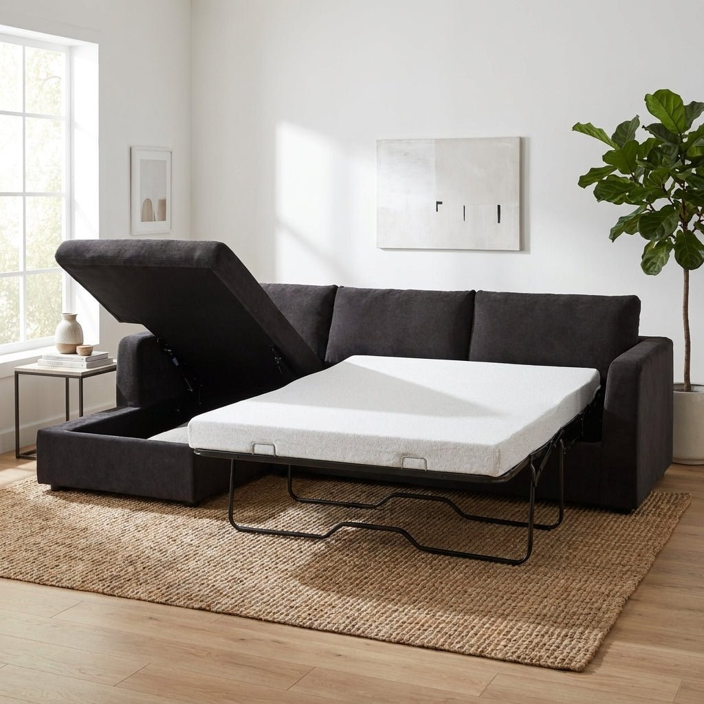 Boulder Sleeper Sectional with Storage Chaise - Altera