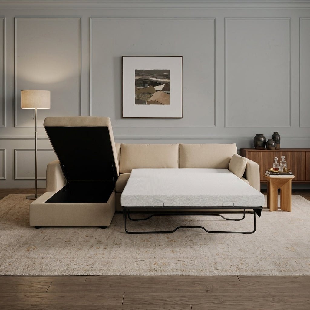 Boulder Sleeper Sectional with Storage Chaise - Altera