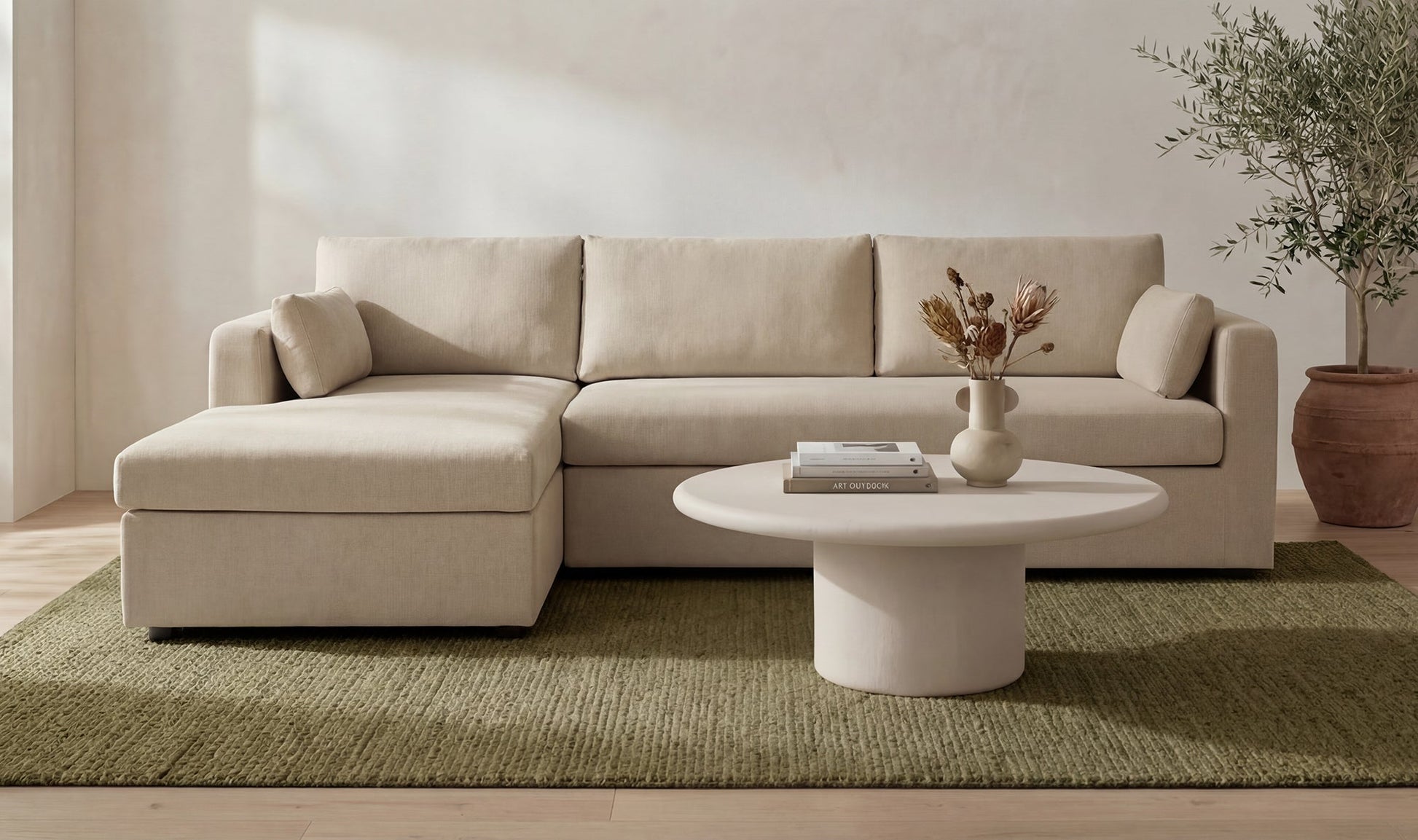 Boulder Sleeper Sectional with Storage Chaise - Altera