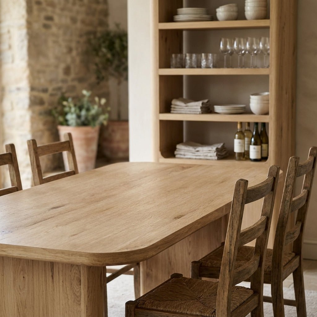 Bramwell Dining Table Rustic Oak - Altera