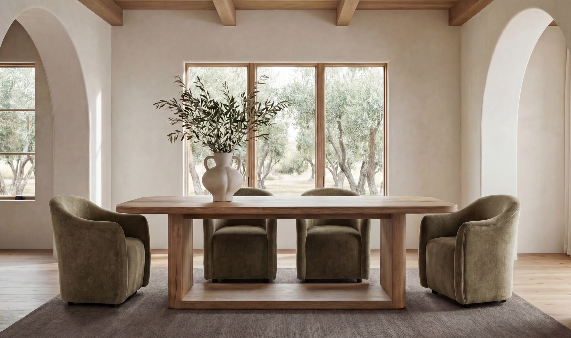 Bramwell Dining Table Rustic Oak - Altera