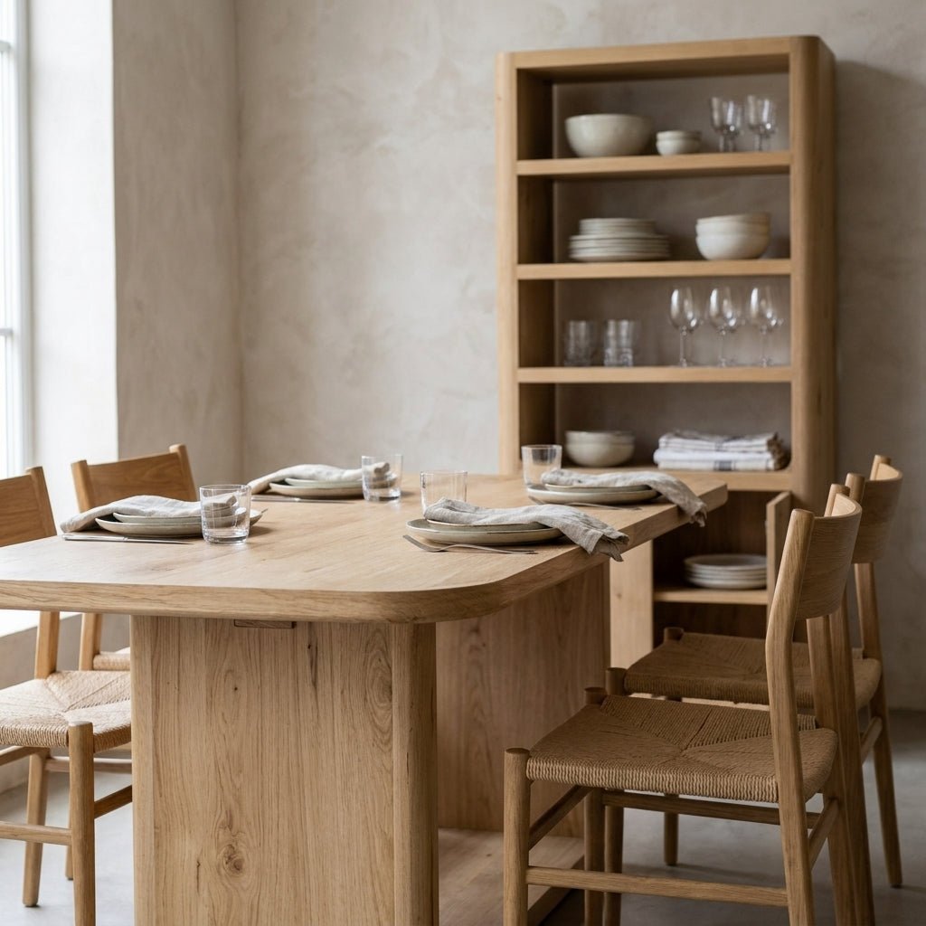 Bramwell Dining Table Rustic Oak - Altera