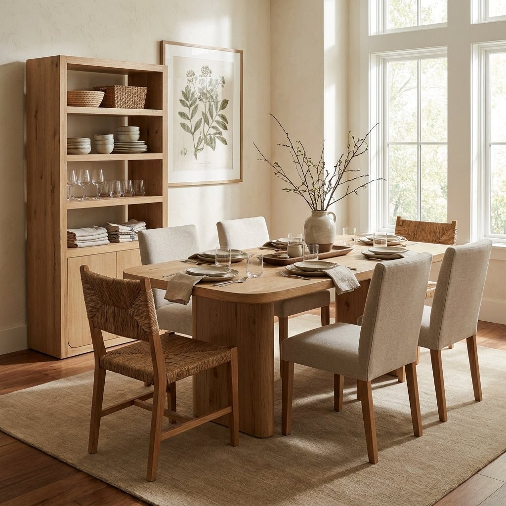 Bramwell Dining Table Rustic Oak - Altera