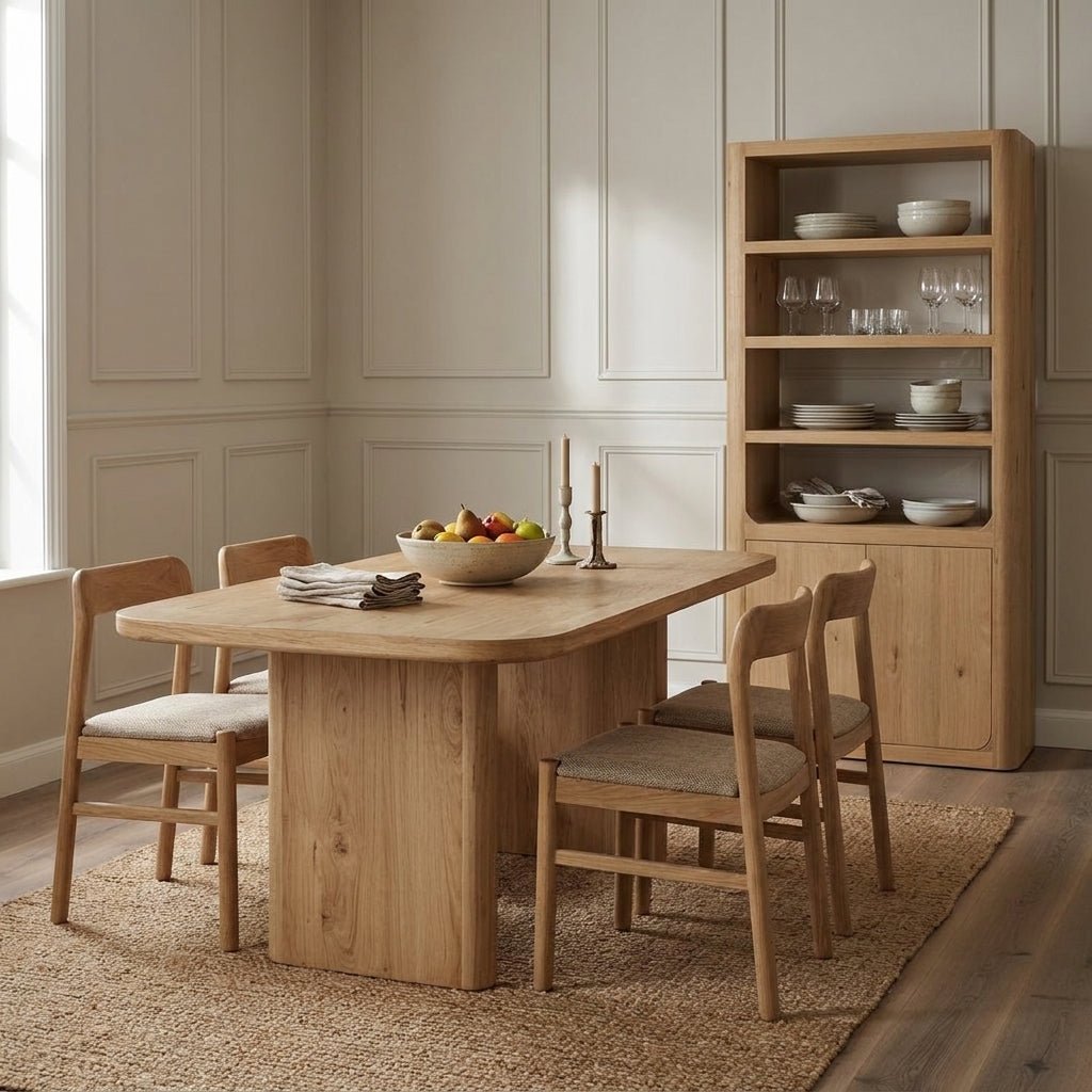 Bramwell Dining Table Rustic Oak - Altera