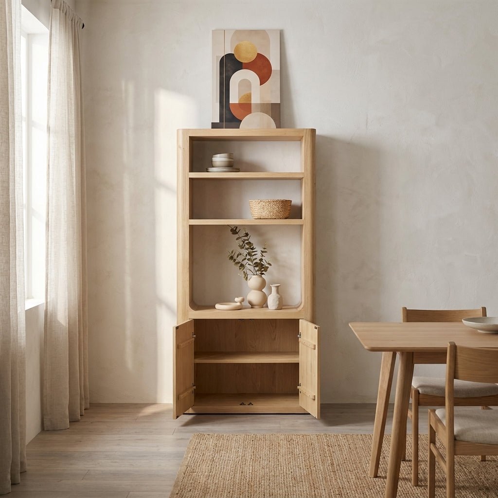 Bramwell Tall Cabinet Rustic Oak - Altera