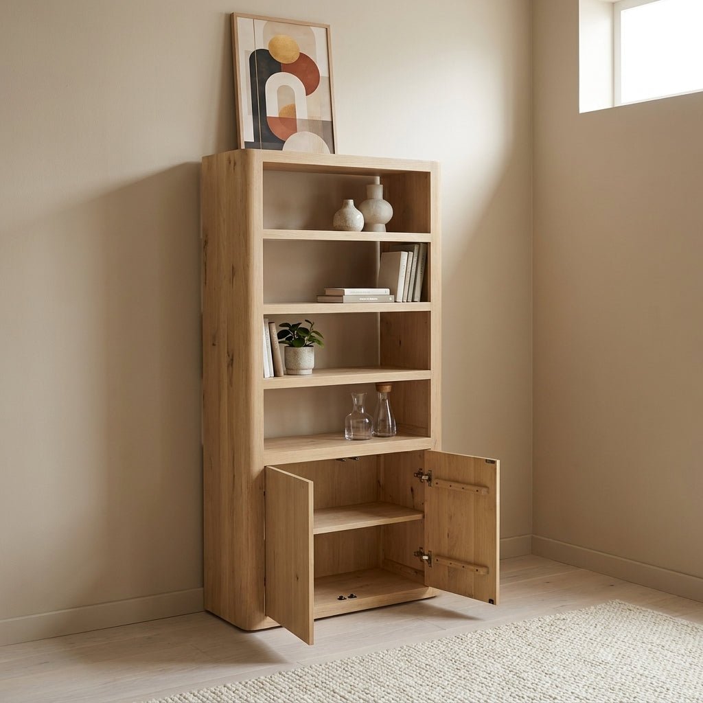 Bramwell Tall Cabinet Rustic Oak - Altera