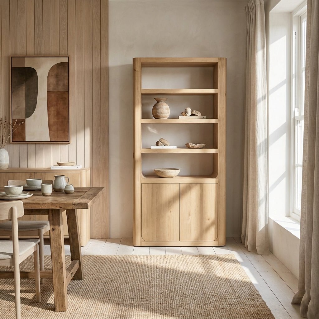 Bramwell Tall Cabinet Rustic Oak - Altera