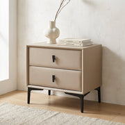 Brașov Two - Drawer Nightstand in Beige - Altera