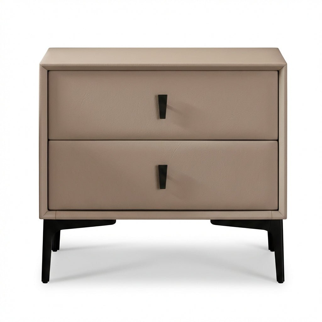 Brașov Two - Drawer Nightstand in Beige - Altera