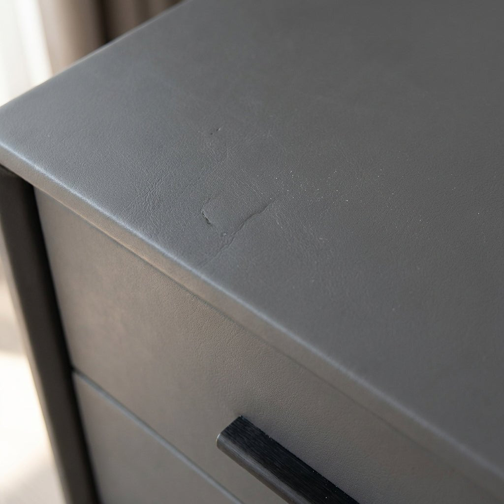 Brașov Two - Drawer Nightstand in Grey - Altera