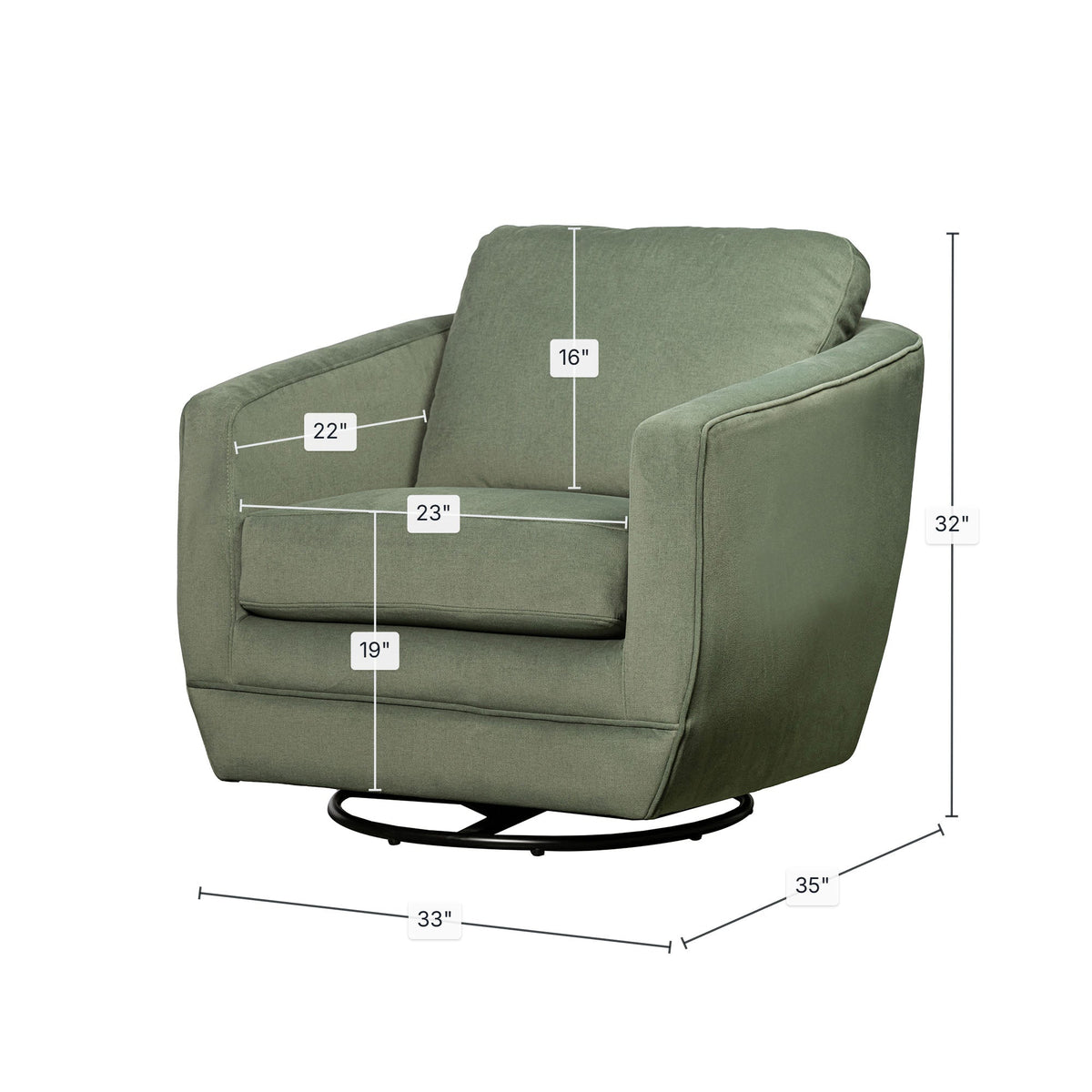 Brindisi Swivel Glider - Altera