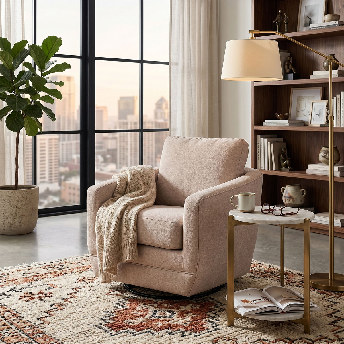 Brindisi Swivel Glider - Altera