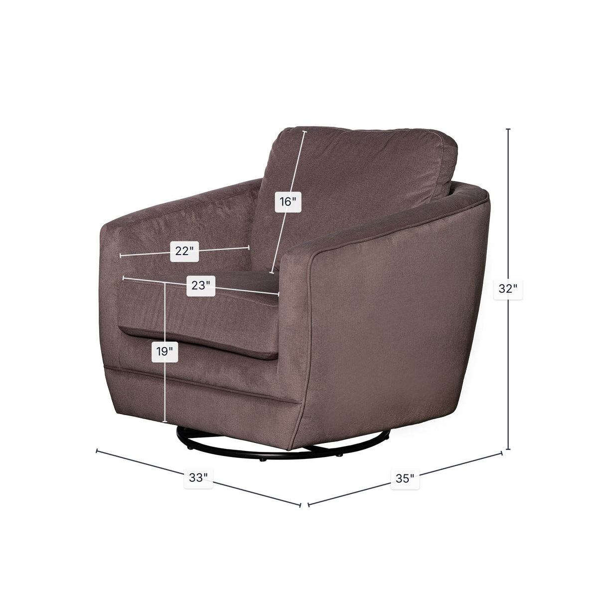 Brindisi Swivel Glider - Altera