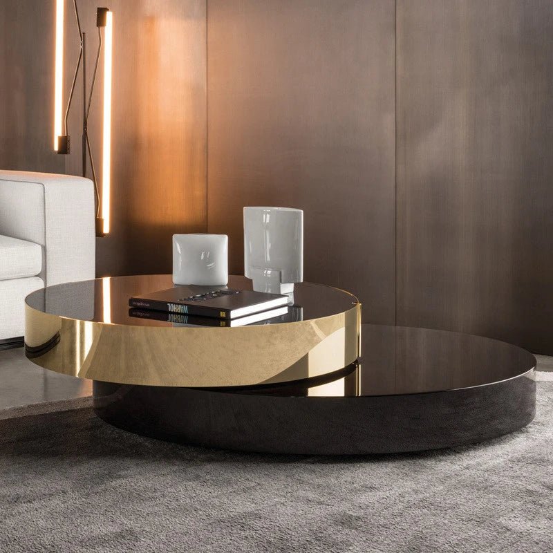 BT19 Gold Plated Dual Nesting Coffee Table - Altera