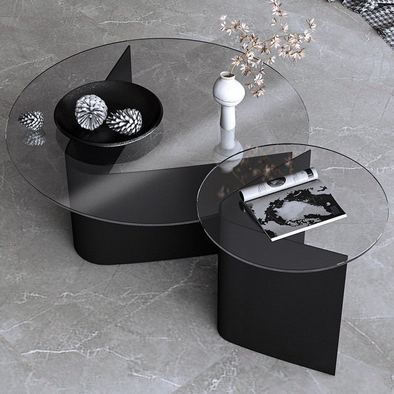 BT45 Glass V - Leg Coffee Table Set - Altera