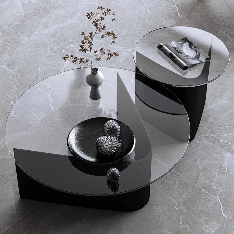 BT45 Glass V - Leg Coffee Table Set - Altera