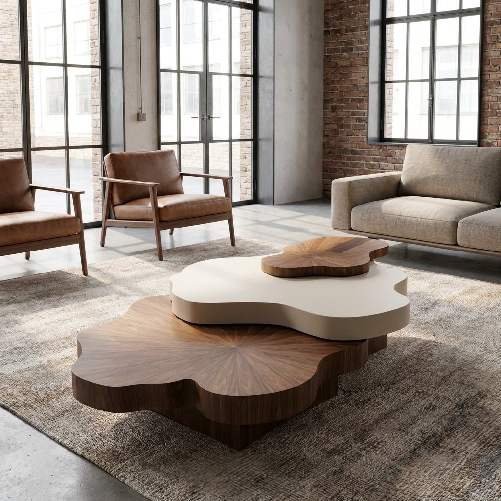 BT70 Nordic 3-Tier Modern Coffee Table Set - Altera