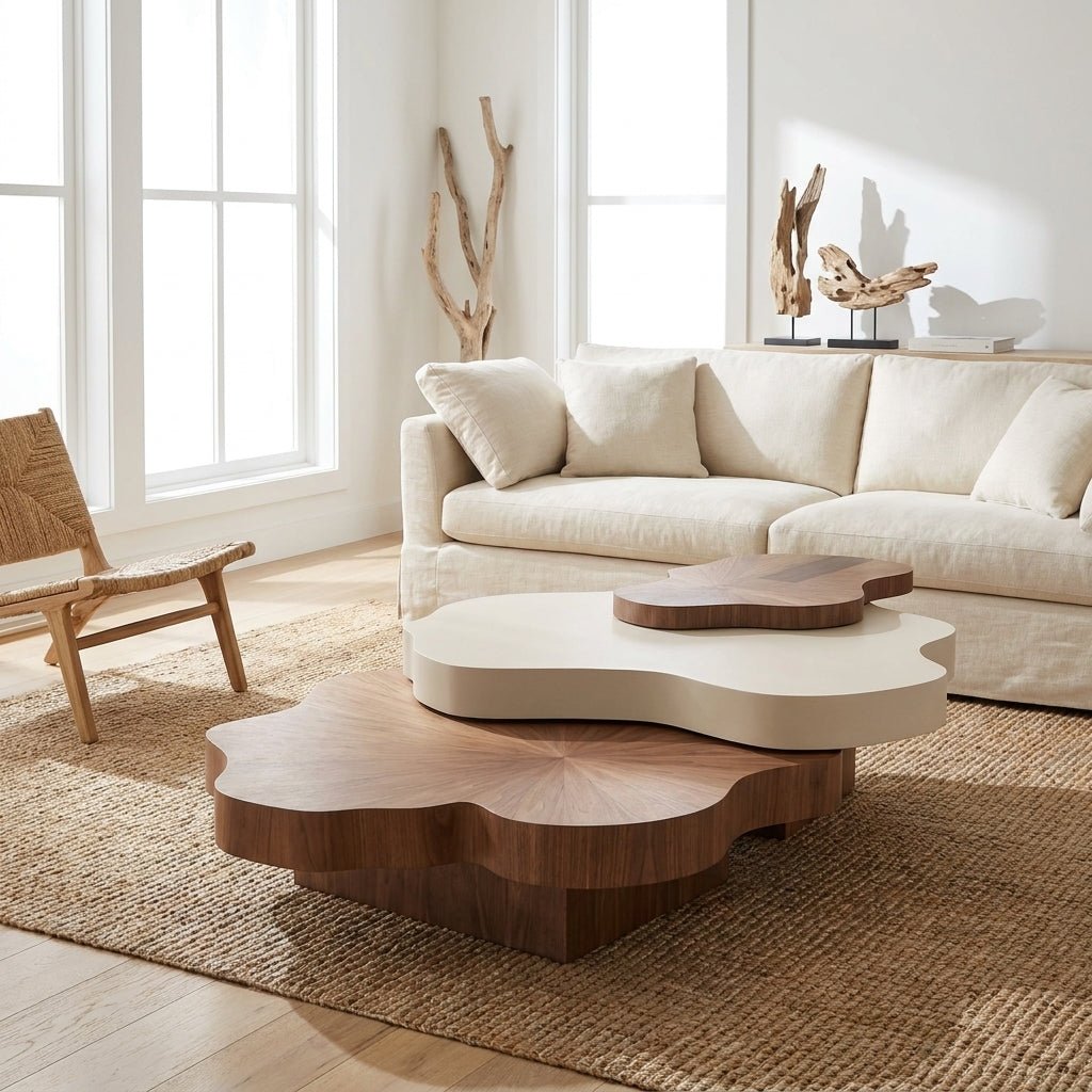 BT70 Nordic 3-Tier Modern Coffee Table Set - Altera