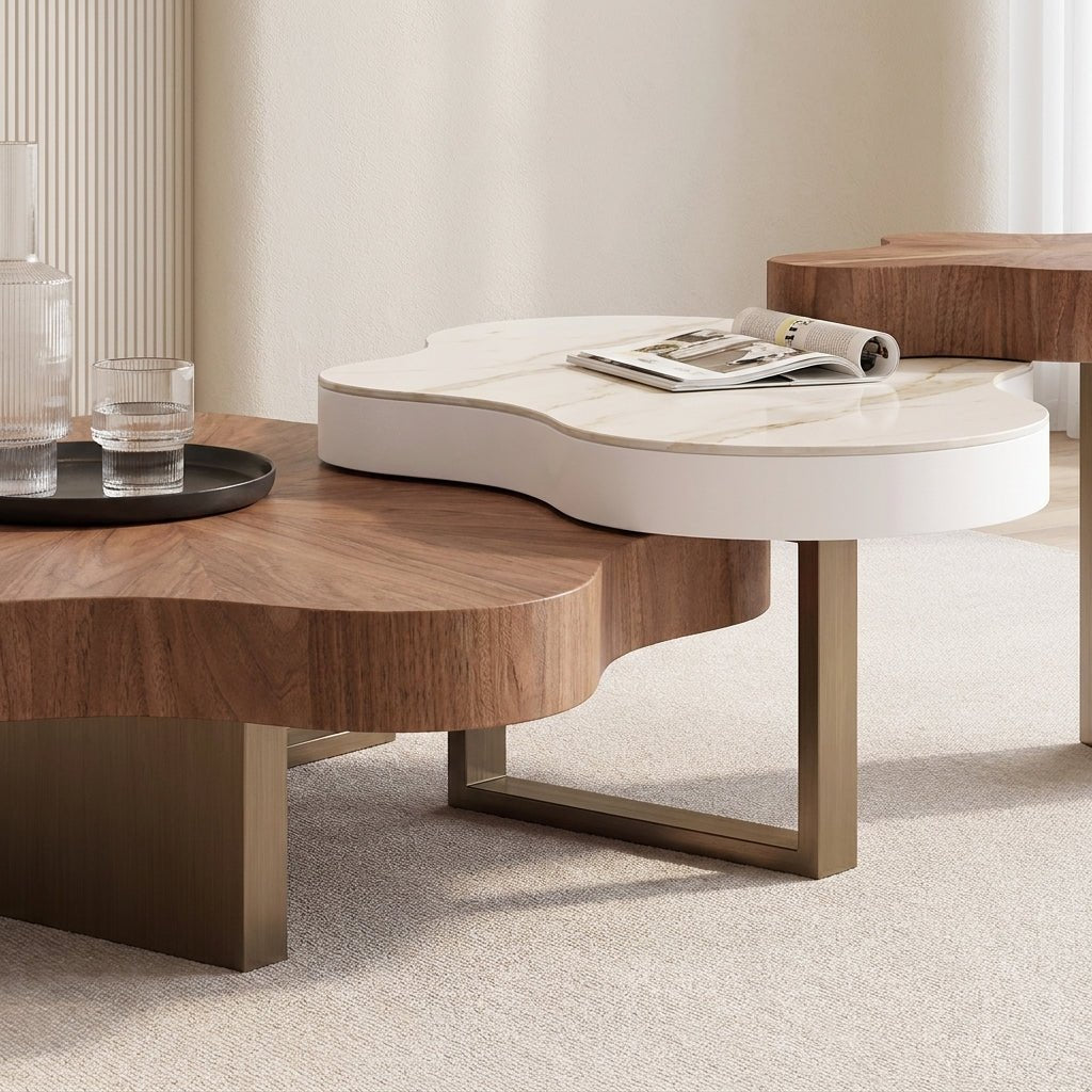 BT70 Nordic 3-Tier Modern Coffee Table Set - Altera