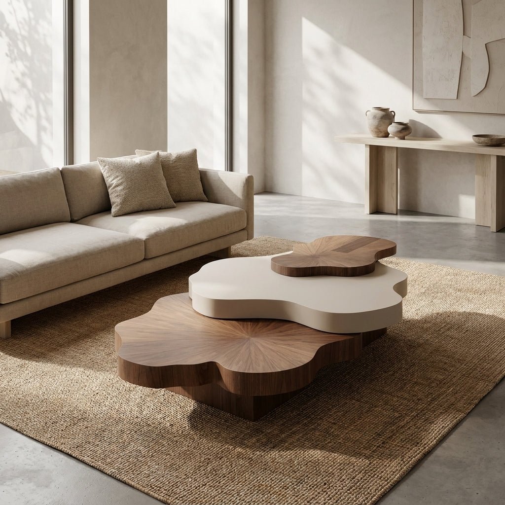 BT70 Nordic 3-Tier Modern Coffee Table Set - Altera
