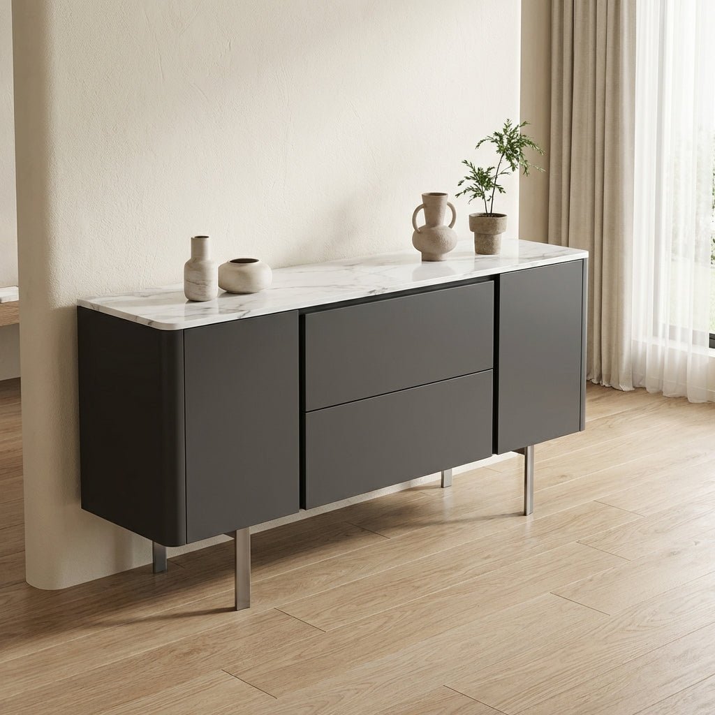 Calacatta Marble Top Credenza - Altera