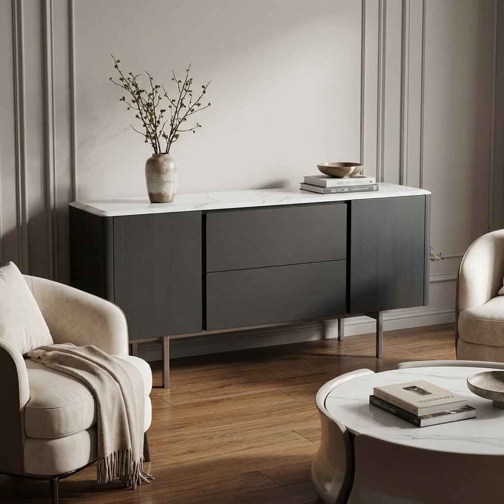 Calacatta Marble Top Credenza - Altera