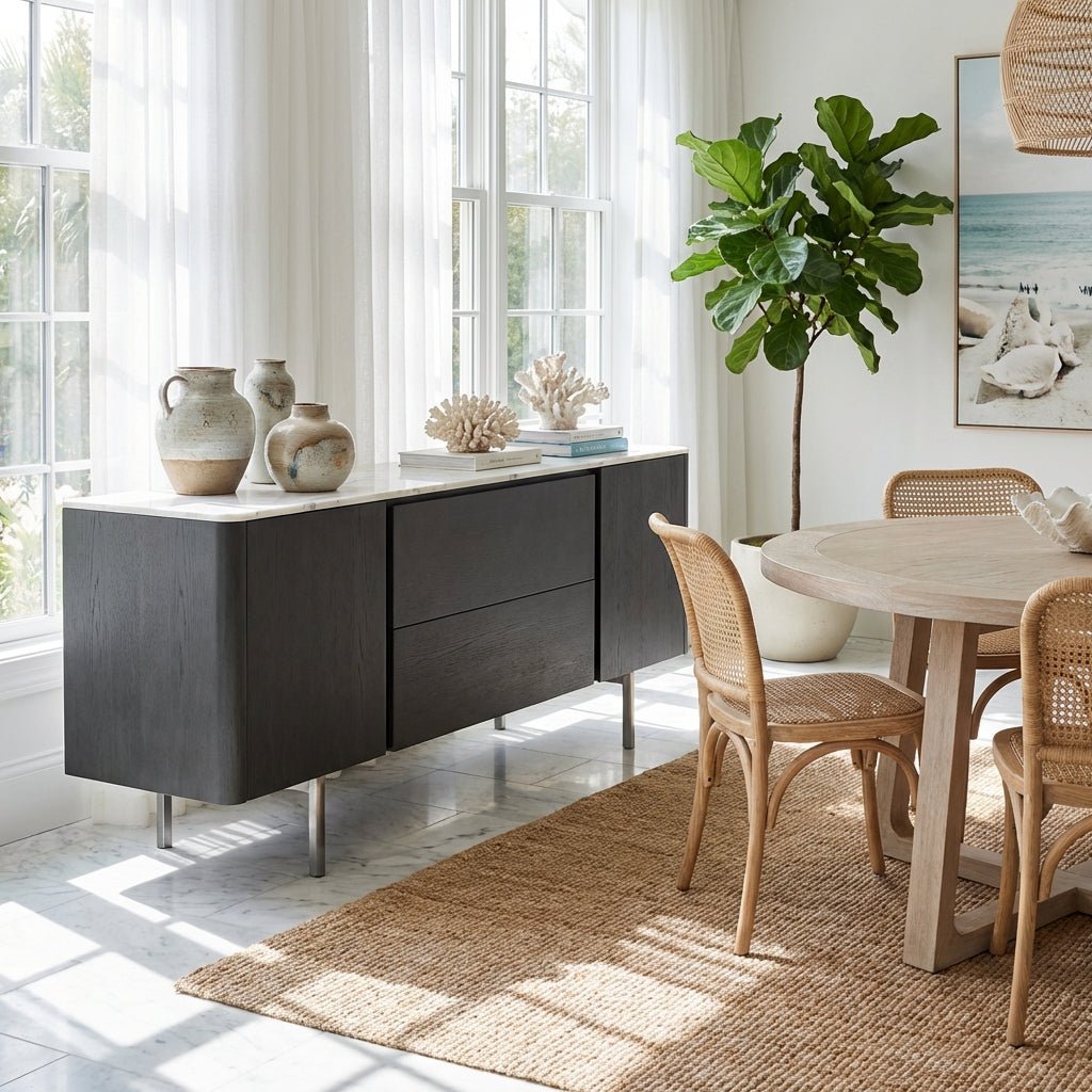 Calacatta Marble Top Credenza - Altera