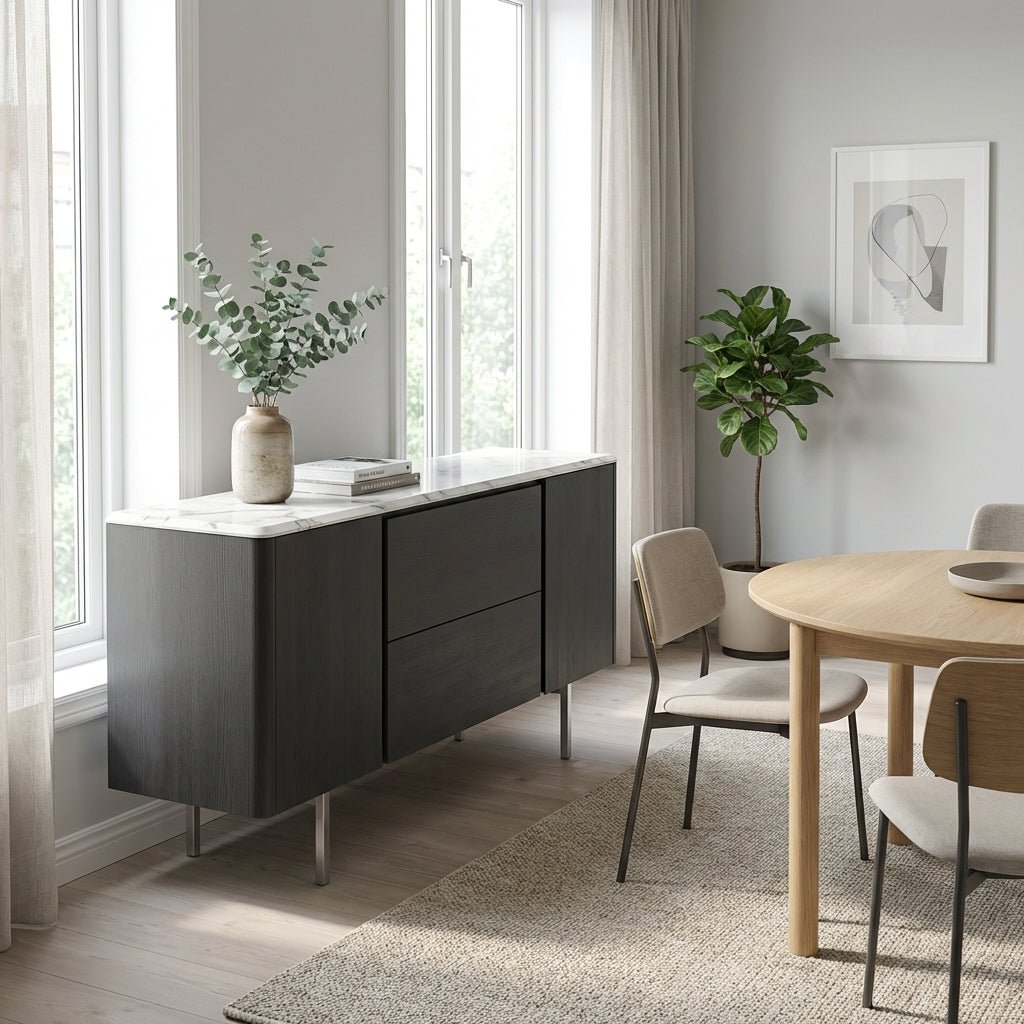 Calacatta Marble Top Credenza - Altera