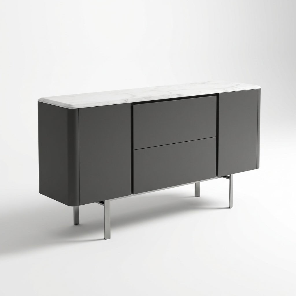Calacatta Marble Top Credenza - Altera
