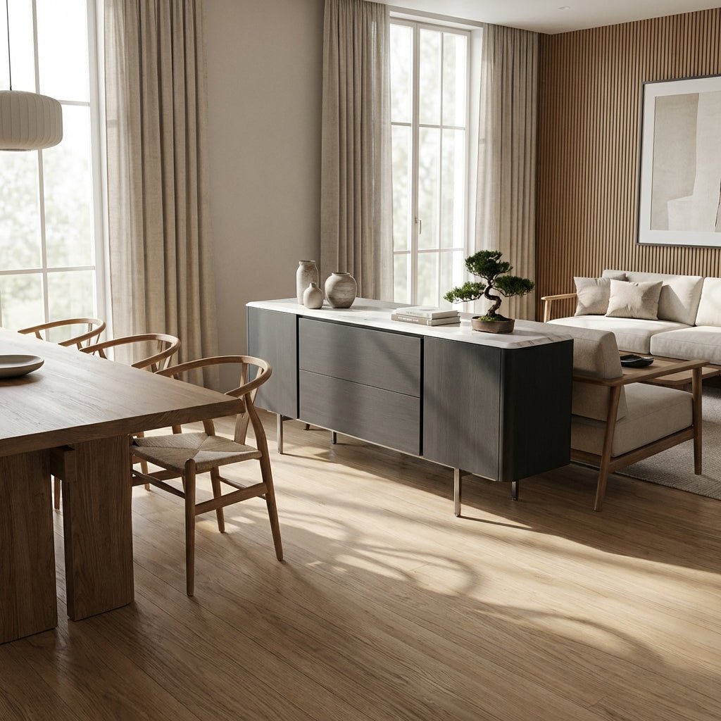 Calacatta Marble Top Credenza - Altera