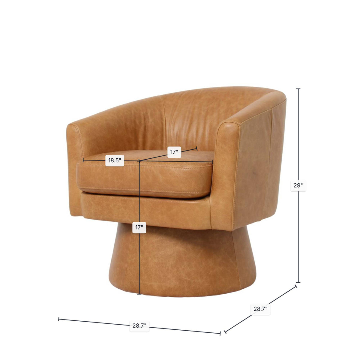 Cardigan Swivel Club Chair - Altera