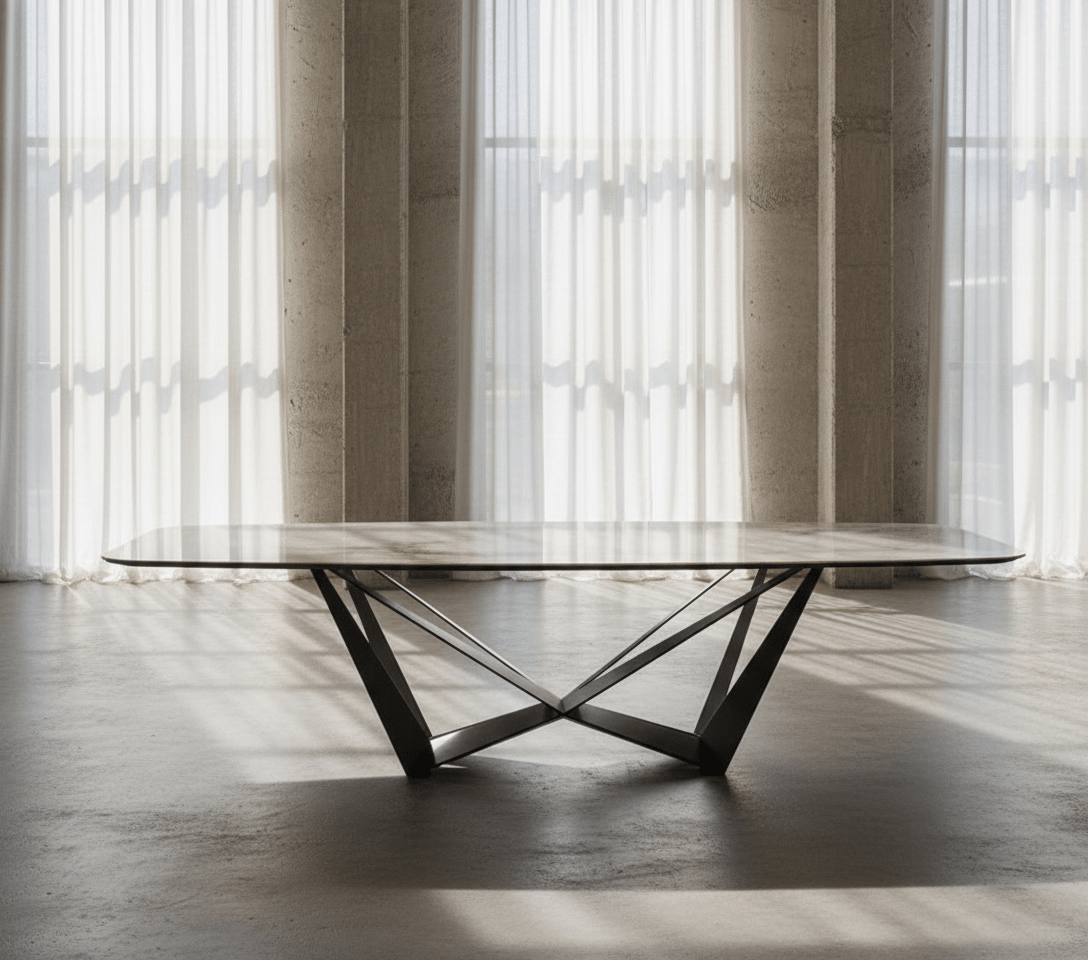 Carrara Marble Top Dining Table - Altera