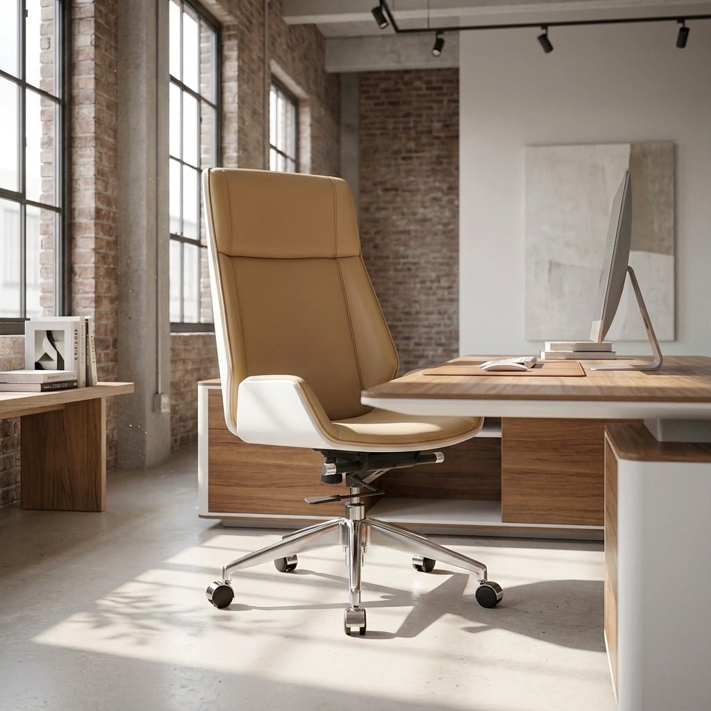 Cartagena Premium Two-Tone Leather Office Chair - Altera