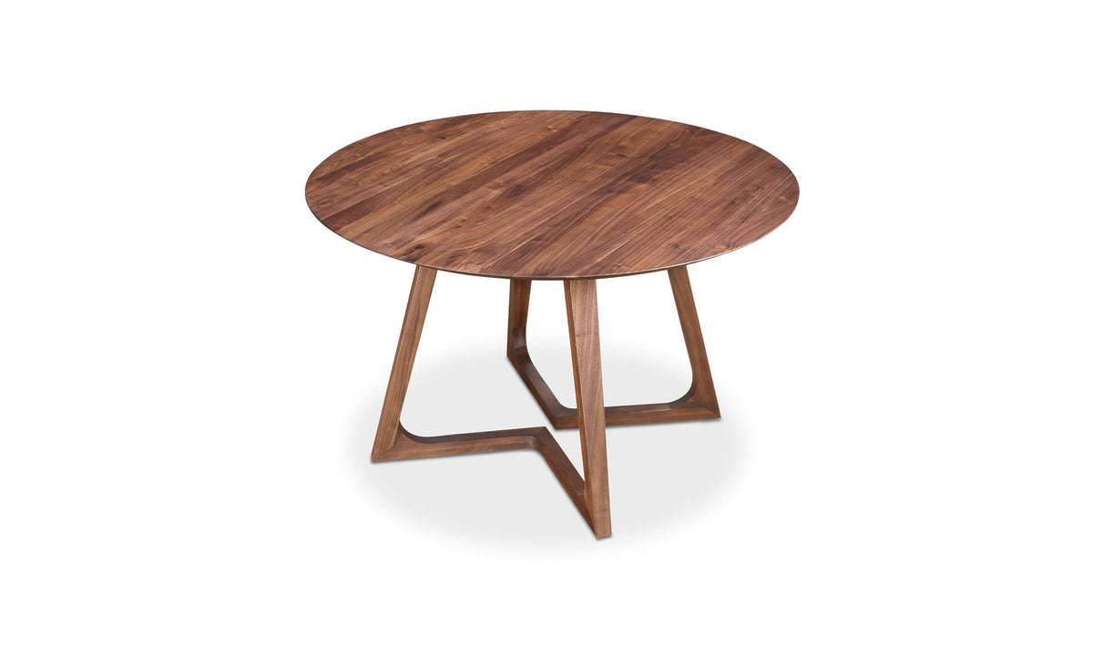 Gisborne Dining Table in Walnut, solid american walnut detail, view 3