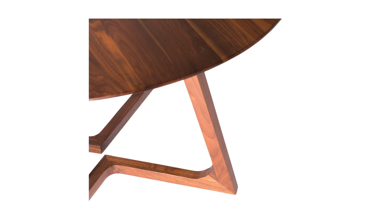 Gisborne Dining Table in Walnut, solid american walnut detail, view 4