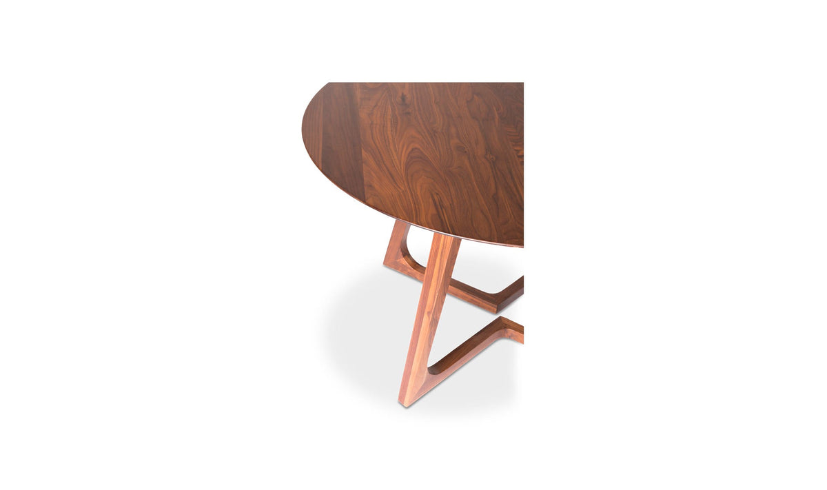 Gisborne Dining Table in Walnut, solid american walnut detail, view 5