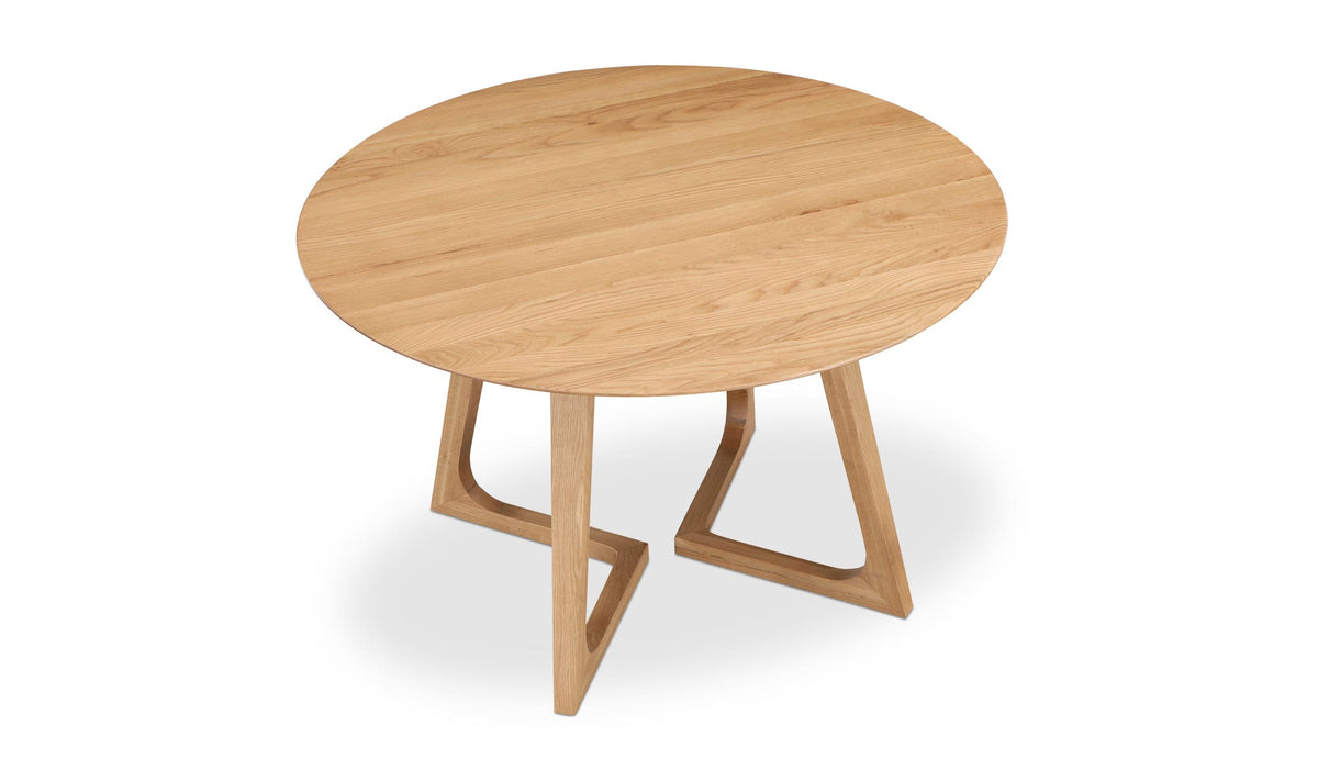 Gisborne Dining Table in Natural Oak, solid oak detail, view 2