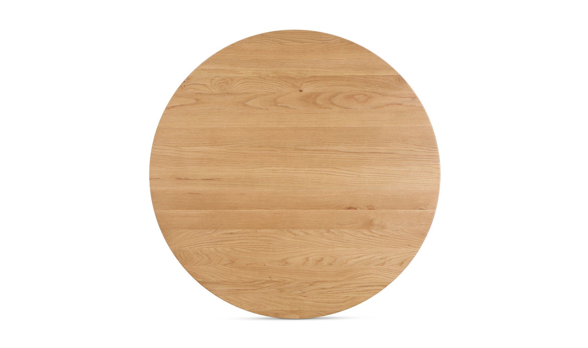 Gisborne Dining Table in Natural Oak, solid oak detail, view 3