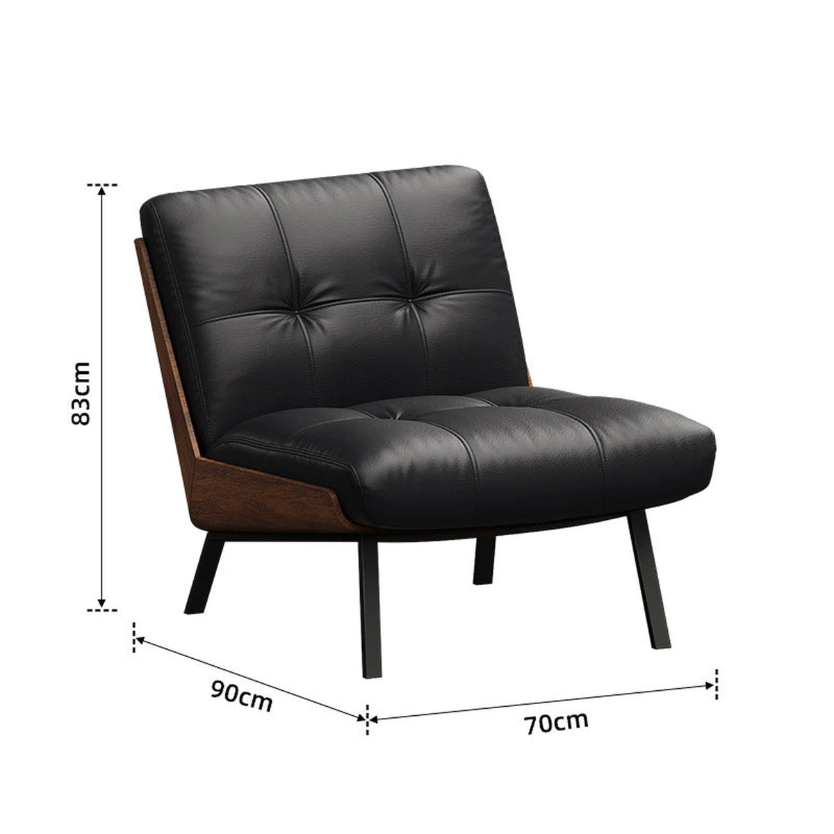 Cesena Leather Lounge Chair - Altera